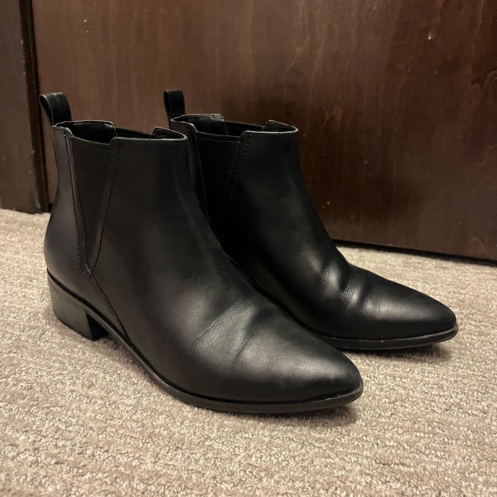 Cole Haan Black Leather Chelsea Bootie